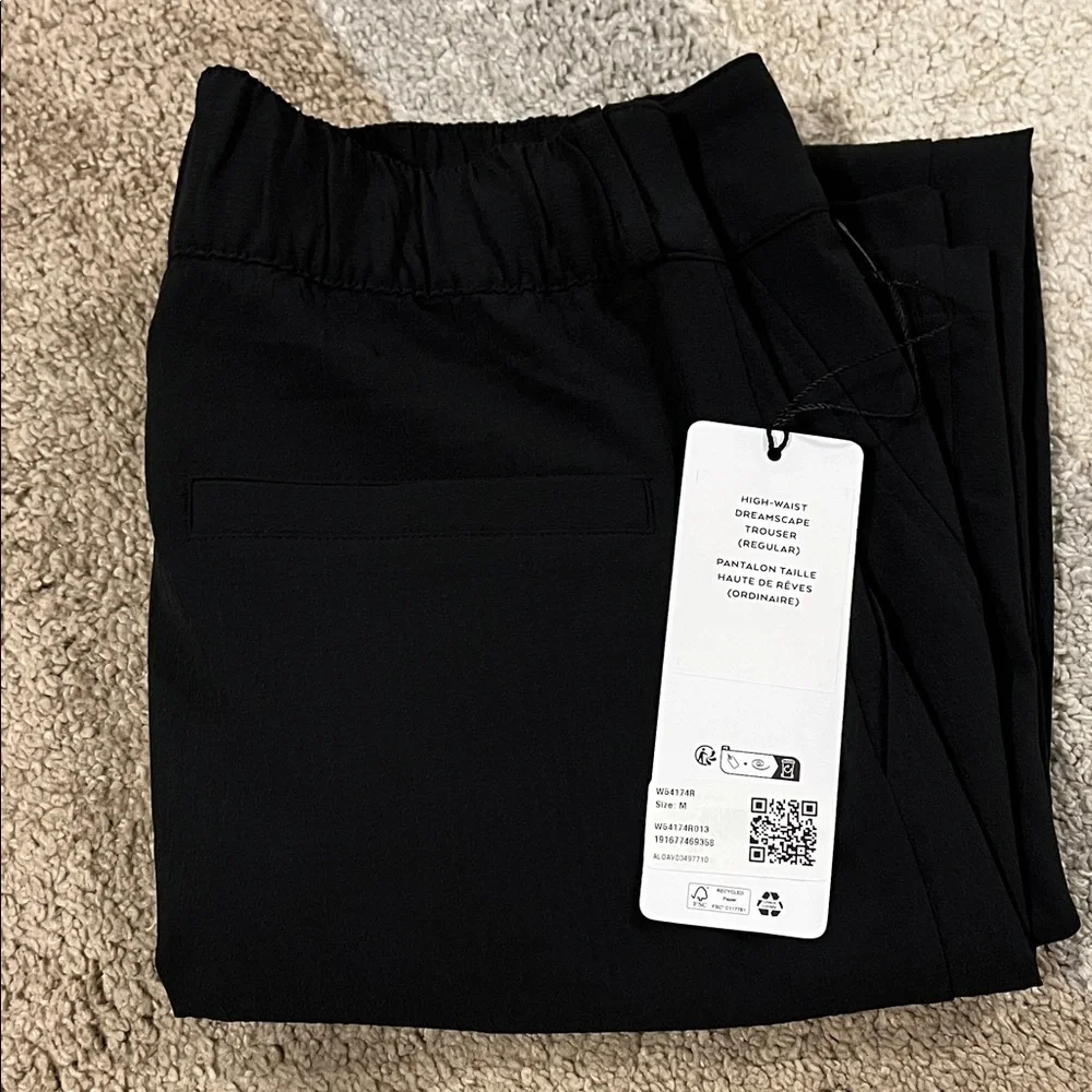 ALO Yoga Black High-Waist Dreamscape Trouser Regular - Picture 3 of 5